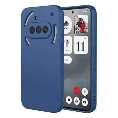Bulk Purchasing for Nothing Phone (3a) Case Liquid Silicone Feel Soft TPU Protective Phone Cover - Blue