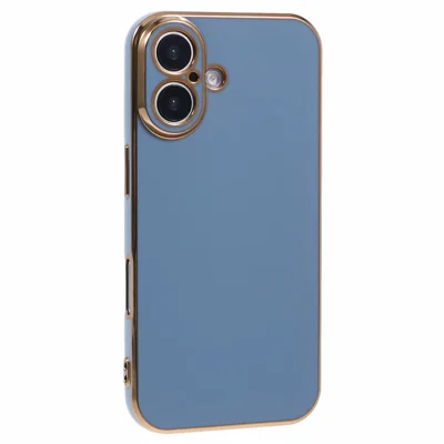 For iPhone 17 Case TPU Slim Fit Stødfast Telefonbeskyttelse med 6D Elektroplatering - Grå