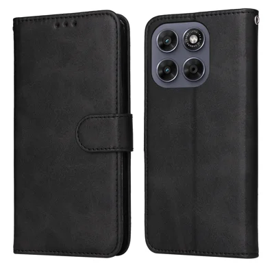 Fodral för Motorola Moto G77 5G / Motorola Moto G67 5G, plånbok, PU-läder, svart