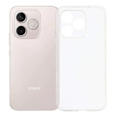 For Honor 600 Lite 5G Back Cover Ultra Thin Flexible TPU Clear Phone Case - Transparent