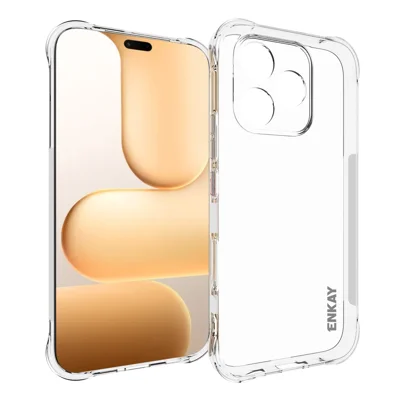 Capa Transparente para Telemóvel ENKAY HAT PRINCE para Honor 600 Lite 5G, Capa em TPU à Prova de Choques e Anti-derrapante - Transparente