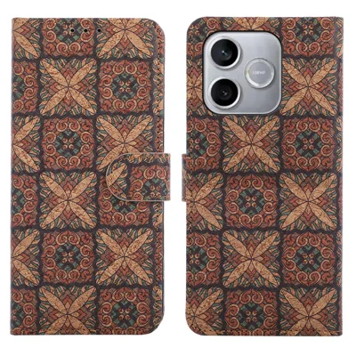 Capa Carteira em Pele para Honor 600 Lite 5G, Capa de Telemóvel TPU e PU com Estilo Bohémio e Suporte - Corações