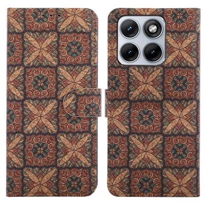 Funda tipo cartera de cuero para Motorola Edge 70 Fusion 5G, carcasa TPU PU estilo bohemio con soporte - Corazones