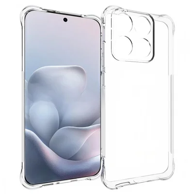 Cover trasparente WANLONFENG serie TM in TPU per Motorola Edge 70 Fusion 5G, 2,0 mm, custodia posteriore per telefono - trasparente