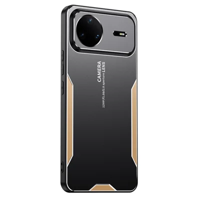 Coque de téléphone pour Huawei nova 15 Pro 5G - Couverture arrière en alliage d'aluminium, TPU et PC - Or