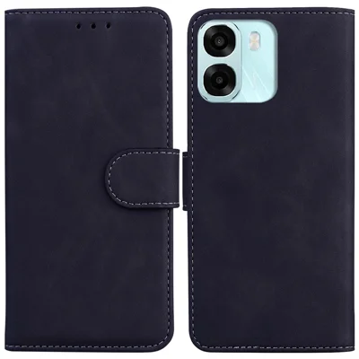 For Oppo A6 5G (Global)  /  A6 4G  /  A6s 5G  /  A6s 4G  /  A6t Pro 4G  /  A6x 4G  /  A6x 5G Case Solid Color Leather Wallet Phone Cover - Black