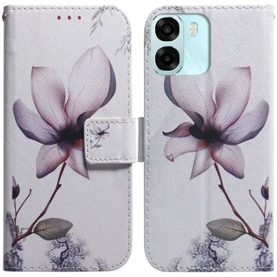 Wallet Case for Oppo A6 5G (Global)  /  A6 4G  /  A6s 5G  /  A6s 4G  /  A6t Pro 4G  /  A6x 4G  /  A6x 5G Pattern Print Leather Phone Cover - Pink Flower