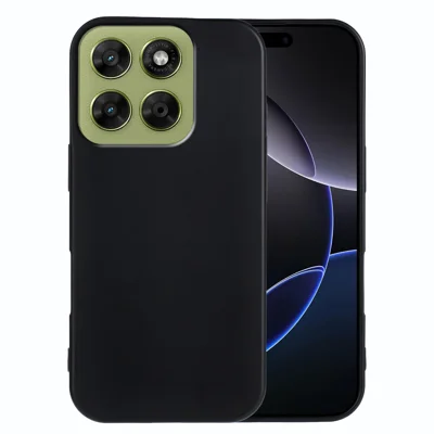 For Motorola Moto G77 5G / Motorola Moto G67 5G TPU Case Soft Matte Anti-fingerprint Phone Back Cover - Black