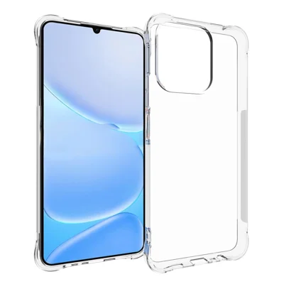 Coque pour Realme Note 80 4G, étui de téléphone TPU anti-choc avec coins renforcés - transparent