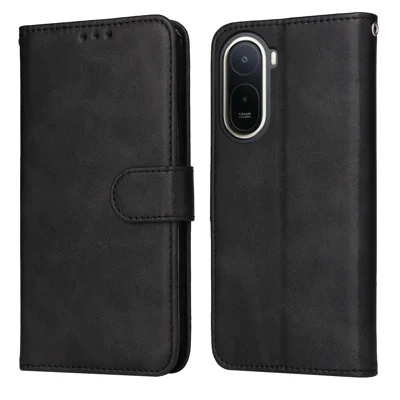 Voor Xiaomi Redmi A7 Pro 4G Hoesje Portemonnee PU Leren Folio Flip Hoes - Zwart