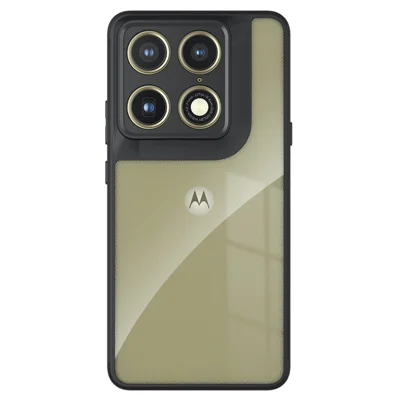 Für Motorola Edge 70 Ultra 5G Hülle TPU + PC Stoßfeste Handyhülle - Transparent