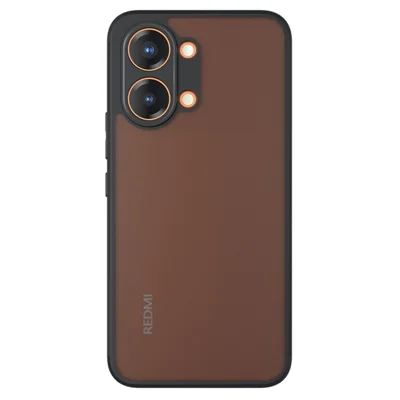 Folia na Xiaomi Poco X8 Pro Max 5G / Redmi Turbo 5 Max 5G, etui dotykowe TPU + matowa obudowa PC z tyłu telefonu - przezroczysty czarny
