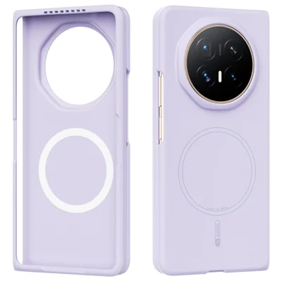 ABEEL para Honor Magic V6 5G Funda Magnética Tacto Suave de Silicona Líquida Cubierta Trasera para Teléfono - Morado