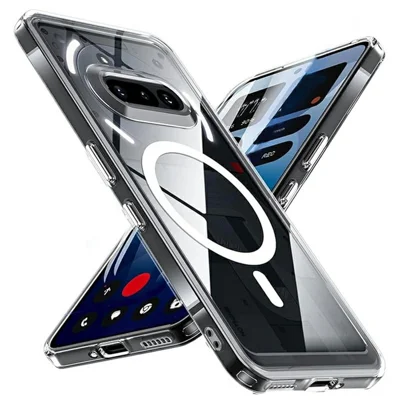 Cover magnetico per Nothing Phone (4a) in TPU trasparente antiurto