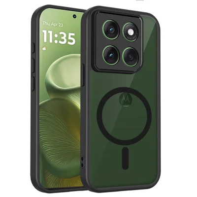 Cover Magnetico per Motorola Edge 70 Fusion 5G, Finitura Opaca Tattile, Struttura PC + TPU Antiurto, Protezione Completa