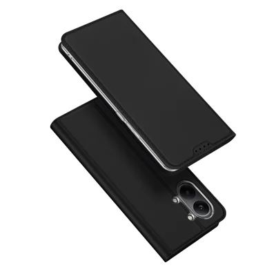 Futera na Xiaomi Redmi Turbo 5 Max 5G / Xiaomi Poco X8 Pro Max 5G DUX DUCIS Seria Skin Pro Futera z kieszenią na kartę z funkcją podpórki, skórzana - Czarna