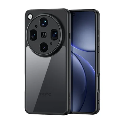 Funda transparente trasera de PC + TPU, serie Aimo DUX DUCIS, para Oppo Find X9 Ultra 5G (certificación REACH) - Negro