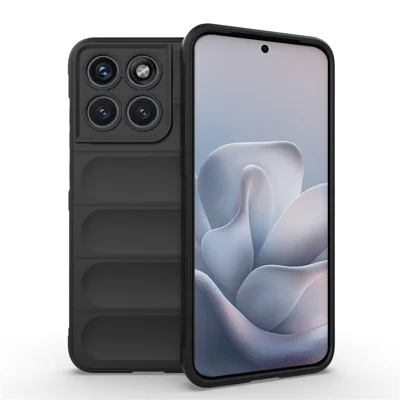Cover per telefono per Motorola Edge 70 Fusion+ 5G / Edge 70 Fusion 5G, anti-caduta, in morbido TPU, robusto posteriore - Nero