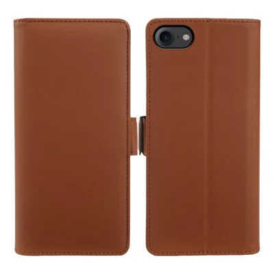 Custodia in Pelle per iPhone 7 4,7 pollici / 8 4,7 pollici / SE (2022) / SE (2020) Portafoglio Supporto Cover Tattile in TPU + PU - Marrone