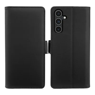For Samsung Galaxy A34 5G Leather Case Wallet Stand TPU + PU Skin-touch Cover - Black