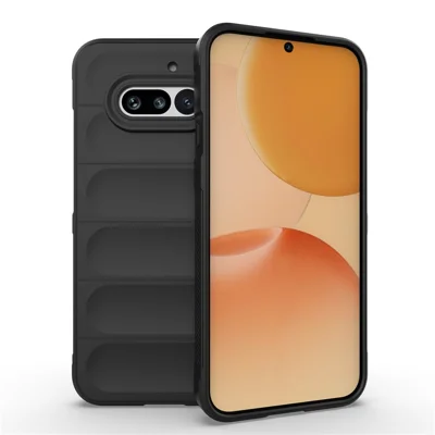 Funda para teléfono Nothing Phone (4a), carcasa trasera resistente de TPU blando anticaídas - Negro