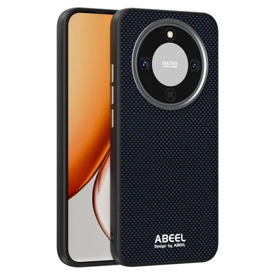 ABEEL Étui magnétique pour Honor Magic8 Lite 5G / X9d 5G / X70 5G, coque imprimée en PC TPU, alliage d'aluminium et cuir pour téléphone - Noir