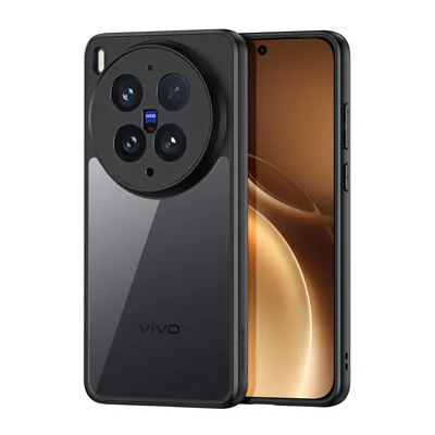 Para vivo X300 Ultra 5G DUX DUCIS Serie Aimo Funda de Teléfono Trasera Transparente de PC + TPU (Certificación REACH) - Negro