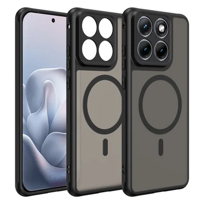 För Motorola Edge 70 Fusion 5G / 70 Fusion+ 5G Magnetisk Skal Mot Stötar PC + TPU Telefonhölse - Svart