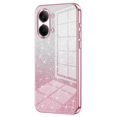 Obudowa na Xiaomi Poco X8 Pro Max 5G / Redmi Turbo 5 Max 5G Powleka Gradientowy Brokat TPU - różowy