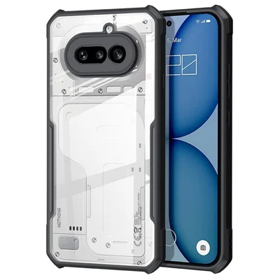XUNDD For Nothing Phone (4a) Case Dropproof TPU + Acrylic Clear Back Phone Cover - Black