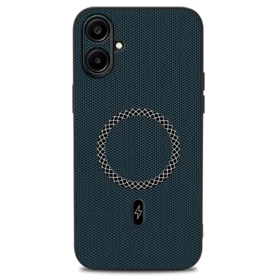 For Samsung Galaxy A06 4G Case Triangle Texture PU Leather Shockproof Ultra Thin Cover - Blue