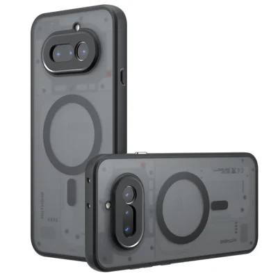 For Nothing Phone (4a) Magnetic Case TPU + PC Matte Skin Touch Phone Cover - Black