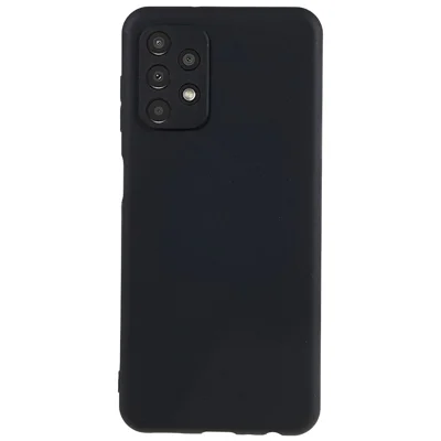 TPU Back Shell for Samsung Galaxy A13 4G, Fingerprint Free Matte Protective Cover Shock-absorbing Phone Case - Black