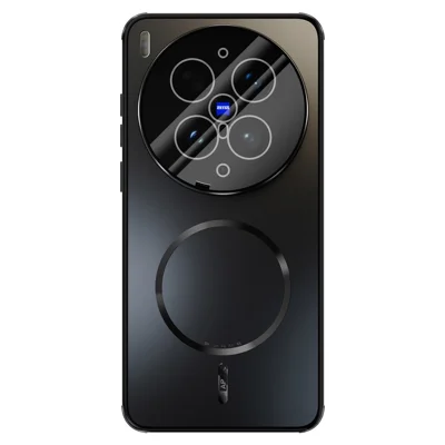 ABEEL For vivo X300 Ultra 5G Magnetic Case TPU PC Cooling Matte Phone Back Cover with Lens Film - Black