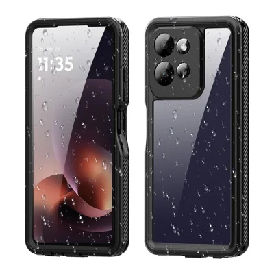 REDPEPPER A Series For Motorola Moto G Power (2026) 5G IP68 Phone Case Clear Back Waterproof Cover - Black