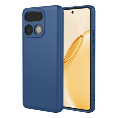 Obudowa do Realme 16 Pro+ 5G, wrażenie ciekłego silikonu, miękka obudowa TPU ochronna - niebieska