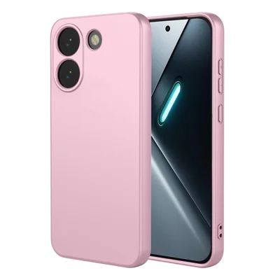 For Xiaomi Poco X8 Pro 5G Case Liquid Silicone Feel Soft TPU Protective Phone Cover - Pink