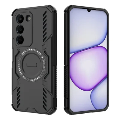 Чехол с магнитом для Realme C83 5G, Butterfly Armor, с охлаждением, из поликарбоната и ТПУ, черный