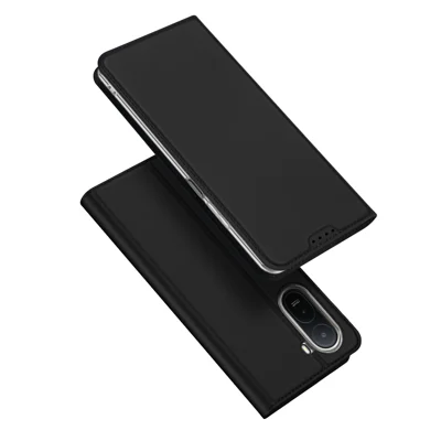 Cover in Pelle con Supporto e Portacarte Serie Skin Pro DUX DUCIS per Xiaomi Redmi A7 Pro 4G / Xiaomi Poco C85x 5G - Nero
