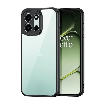 Funda de teléfono trasera transparente de serie Aimo DUX DUCIS de PC + TPU para OnePlus Turbo 6 5G / OnePlus Turbo 6V 5G / OnePlus Nord 6 5G (certificación REACH) - Negro