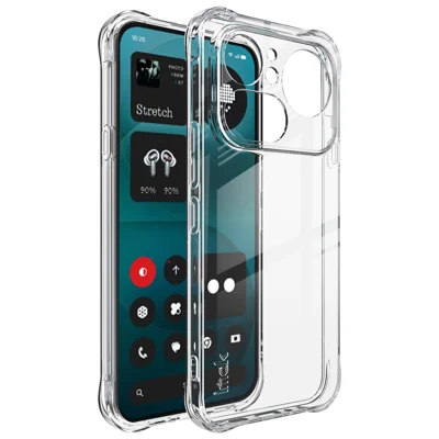 IMAK Custodia per Nothing Phone (4a) Pro, Cover TPU Antiurto con Airbag - Trasparente