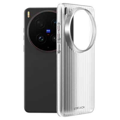 LEREACH TOC Series for vivo X300 Ultra 5G Case Flowing Grid PC Phone Cover - White