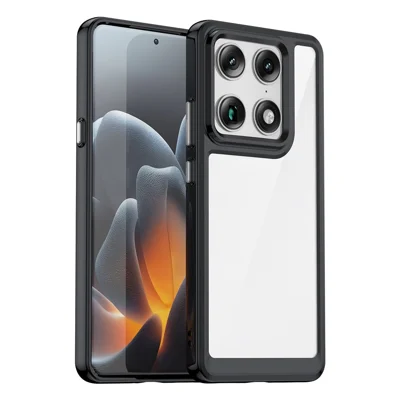 Handyhülle für Motorola Edge 70 Ultra 5G / Moto X70 Air Pro 5G TPU + Acryl Schutzklare Handyhülle – Schwarz