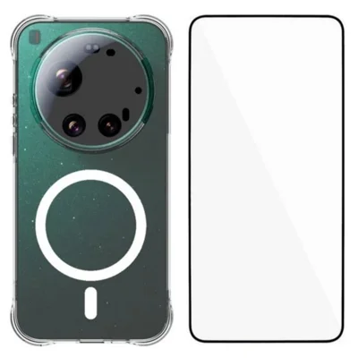 WANLONFENG WL2 Series For Xiaomi 17 Ultra 5G 2.0mm Magnetic Case Clear TPU Phone Back Cover with Screen Films - Transparent