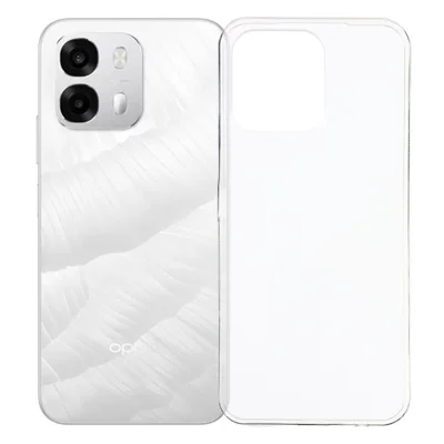 Case For Oppo A6s 4G  /  5G Slim Fit Transparent Soft TPU Phone Cover - Transparent