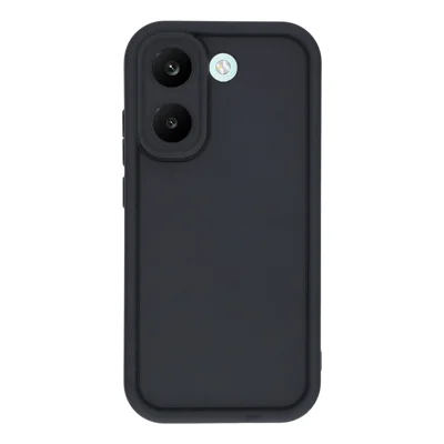 Case For Xiaomi Poco X8 Pro 5G  /  Redmi Turbo 5 5G Grooved Design TPU Anti Slip Phone Cover - Black