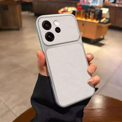 Case For Oppo Reno15 Pro Max 5G (Global)  /  Reno15 Pro 5G (China) PU Leather Texture Shockproof TPU Protective Phone Cover - White