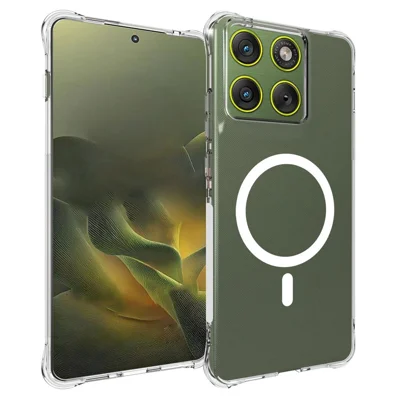 Bulk Purchasing Magnetic Case For Motorola Edge 70 5G  /  Moto X70 Air 5G TPU Anti-drop Phone Back Cover - Transparent