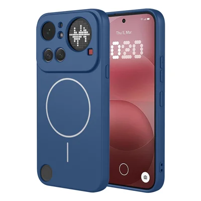 Voor Nothing Phone (4a) Pro Magnetische Case Anti-drop Zachte TPU Telefoonaanhang - Blauw
