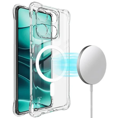 Coque magnétique IMAK pour Motorola Edge 60 5G / Edge 60 Fusion 5G / Edge 60s 5G Airbag de protection antichoc TPU - Transparent